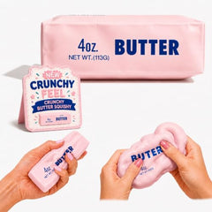 Pink Crunchy Butter Squishy Color Crunchy Butter Squishy Fidget Toy – Soft Stress Relief