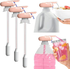 Peach Color Automatic Drink Dispenser for Fridge – No-Spill Pouring