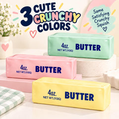 Crunchy Butter Squishy Fidget Toy – Soft Stress Relief