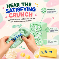 Crunchy Butter Squishy Fidget Toy – Soft Stress Relief