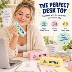 Crunchy Butter Squishy Fidget Toy – Soft Stress Relief