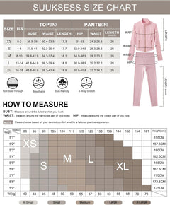Women’s 2 Piece Workout Set – Zip Jacket & High Waist Leggings