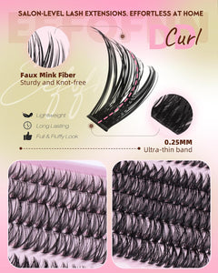 DIY Lash Cluster Extension Kit With Bond, Seal & Tweezers